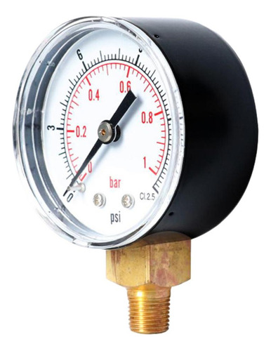 Manómetro, 1/8 Bspt , 0-15psi, 0-1bar, Adecuado Para