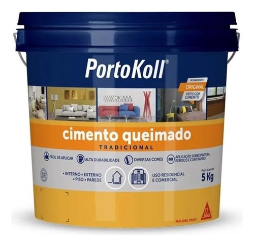 Cimento Queimado Portokoll 5kg Cor Fendi