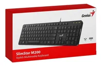 Comprar Teclado Genius Slimstar M200 Usb Multimedia Black
