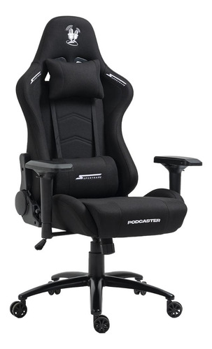 Cadeira Gamer Podcaster, Reclinável, 4d, Preta