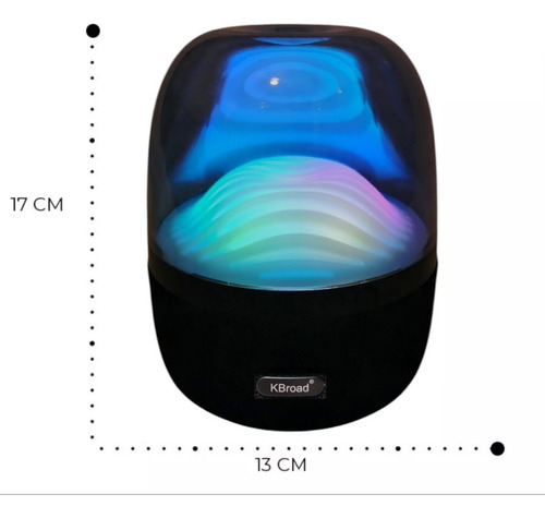 Bocina Capsula Bluetooth Audio Rítmica Recargable Led Multic