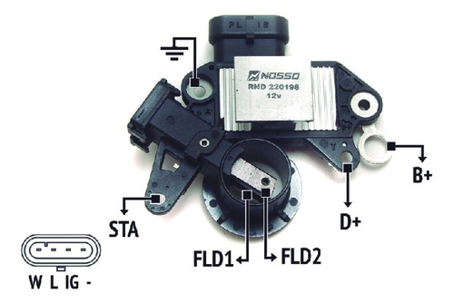 Regulador Alternador Tipo Delco Chevrolet/komatsu 12v.