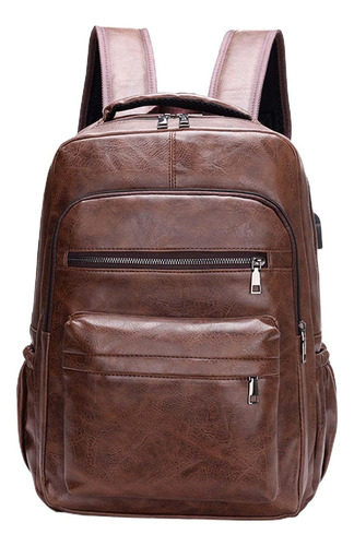 2 Mochila Para Computadora Portátil Mochila Duradera Café