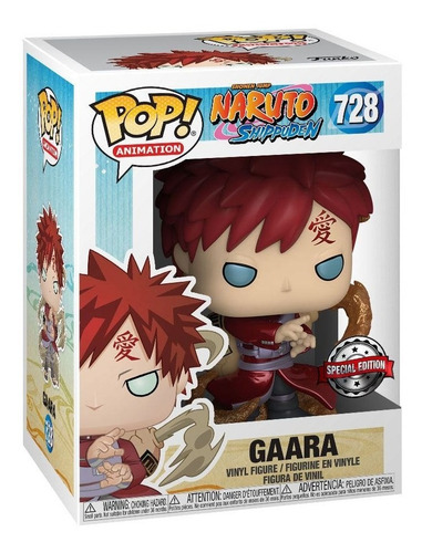 Imagem 2 de 3 de Boneco Funko Pop Anime Naruto Shippuden Gaara 728