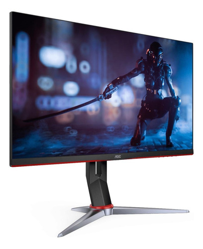 Imagen 2 de 8 de Monitor Gamer Aoc G2 24g2 Ips 24 Negro Y Rojo 100v/240v