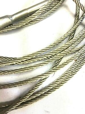 Stainless Steel Cable Lot Of 4 With Fork End 107 1/8 M Aac