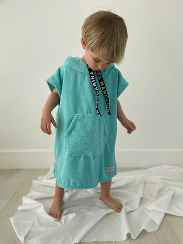Poncho Toalla Microfibra Niños 2 A 3 Años