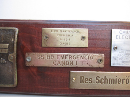 Letrero Placa Antiguas Enmarcadas