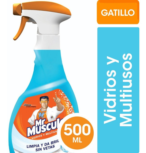 Limpiador Mr Músculo Vidrios y Multiusos original con gatillo 500ml