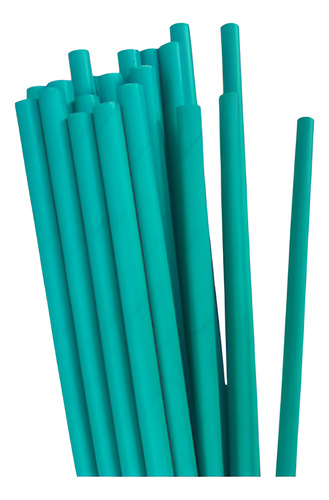 200 Unid Canudos De Papel Coloridos - Imediato Cor Verde