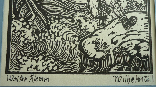 Xilogravura Guilherme Tell - Walter Alemm/escola Alemã 1929 (Usado)