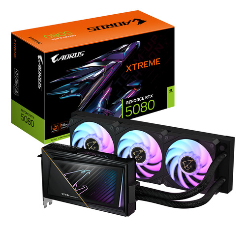 T. Video Aorus Geforce Rtx 5080 Xtreme Waterforce 16gb Gddr7