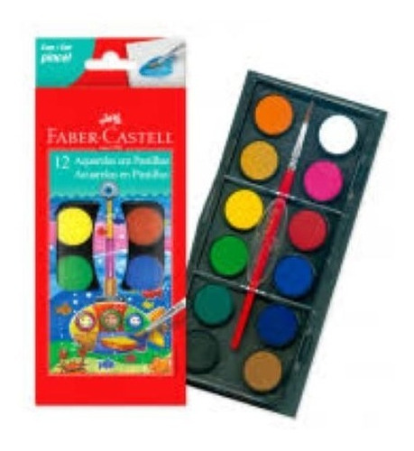 Acuarelas Faber Castell Caja X 12 Colores