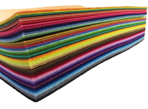Paquete De 54 Hojas De Fieltro Variado Para Manualidades 15x