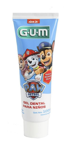 Imagen 1 de 4 de Gum Paw Patrol Pasta Dental Para Niños Sabor Bubble X 100grs