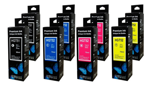 Pack X2 Tinta Premium Ink Gt51 Gt52  315 5820 