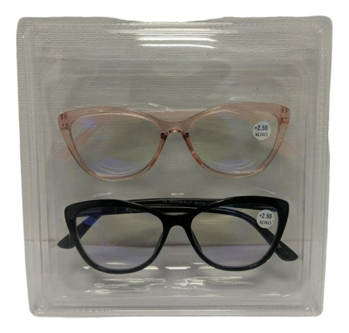 Set 2 Lentes /lectura Y Computador De Mujer +2.50 Cod. 1072