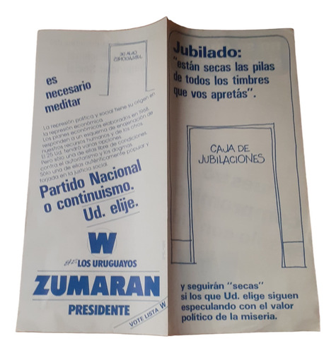 Catálogo Lista W 1984 Plan Nacional Para Bps