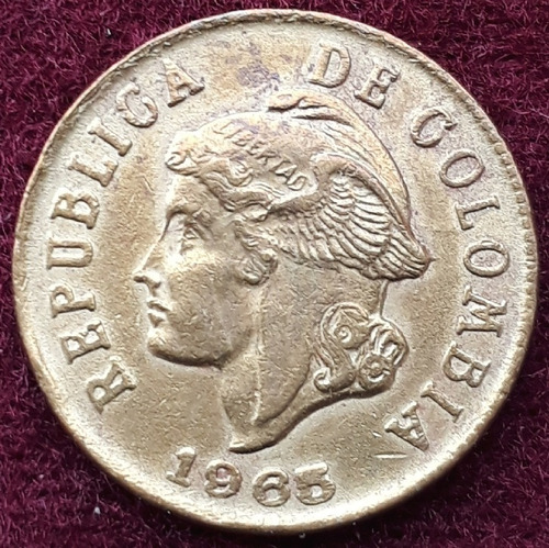 Lote X ( 4 ) Monedas Colombia 2 Centavos 1952/55/59/65