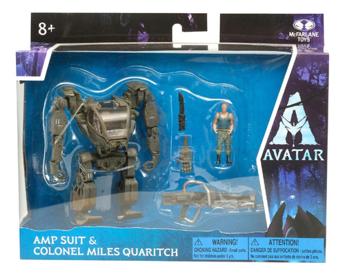 Avatar Amp Suit And Colonel Miles Quaritch 10cm Mcfarlane