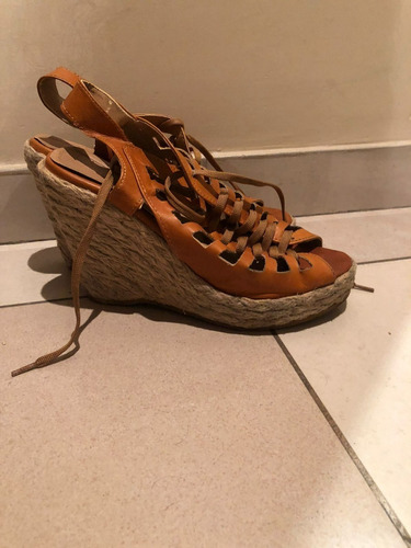 Zapatos Verano Taco Con Yute Suela Talle 38