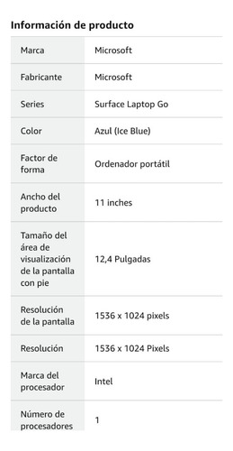 Microsoft Surfice Go 8 Gb (Usado)