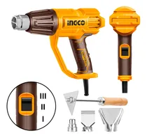 Comprar Pistola De Calor 2000w Hg200078 Ingco Con Accesorios Color Amarillo