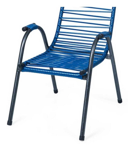 Cadeira De Jardim Infantil Luxo - Azul Pérola