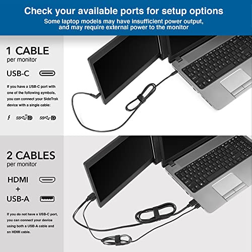 Monitor Portátil Triple Sidetrak Axis Para Portátil | Attach