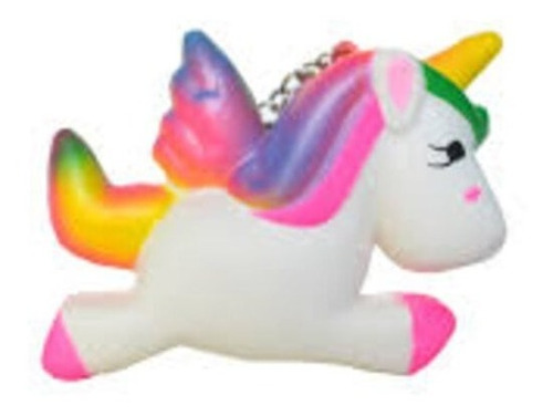 Llavero  Apretable Squishy Unicornio Original Edu 