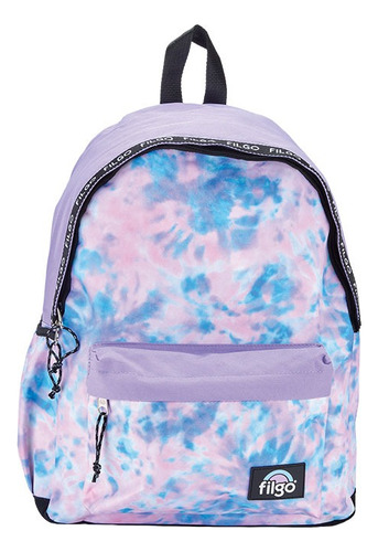 Mochila 42cm Espalda Keiway Aesthetic Portanotebook Filgo Violeta Batik