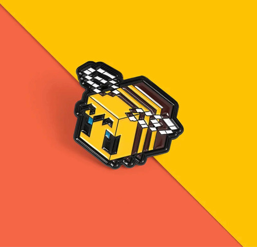 Imagen 2 de 6 de Pin De Abeja De Minecraft
