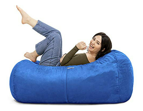 Sofá Bean Bag , 4 Pies, Azul.