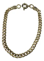 Comprar Pulsera Cubana Enchapado En Oro 18k Con Sello C1795 Con Caja
