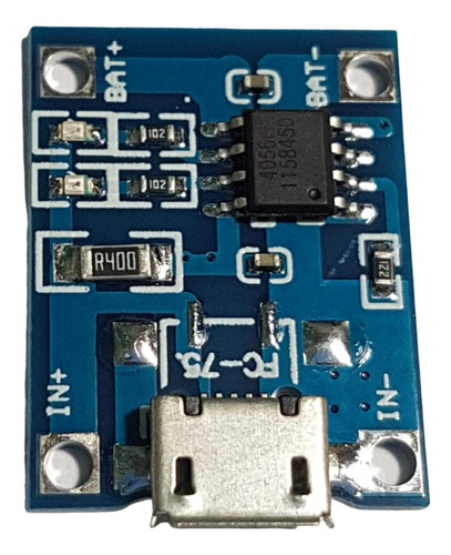 Modulo Arduino Carga Tp4056 Micro Usb 5v 1a Bateria Litio