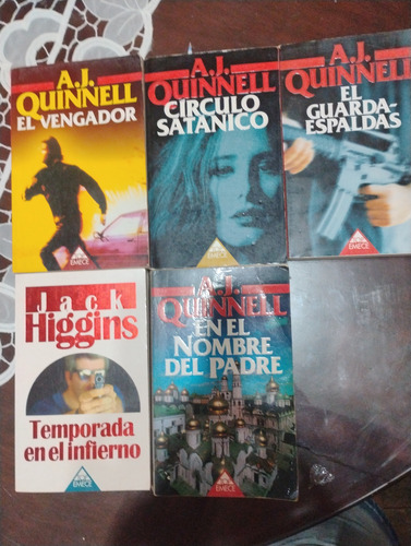 A J Quinnell Lote X 5 Libros El Vendedor/círculo Satánico (Usado)