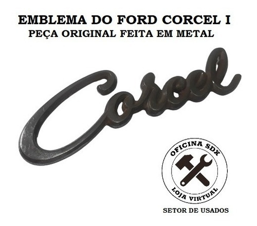 Emblema Ford Corcel 1 Original Metal