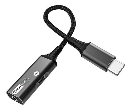 Adaptador Usb Tipo C A Audífonos Jack 3.5mm Para Samsung Dac