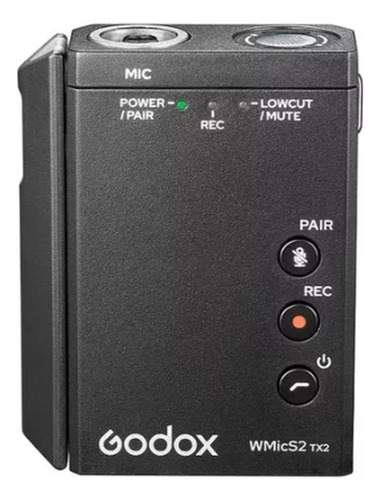 Transmisor Inalámbrico Godox Tx2 Uhf Con Micrófono Lavalier