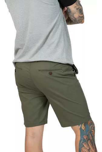 Bermuda Clasica De Hombre / Short Drill Casual / Algodon