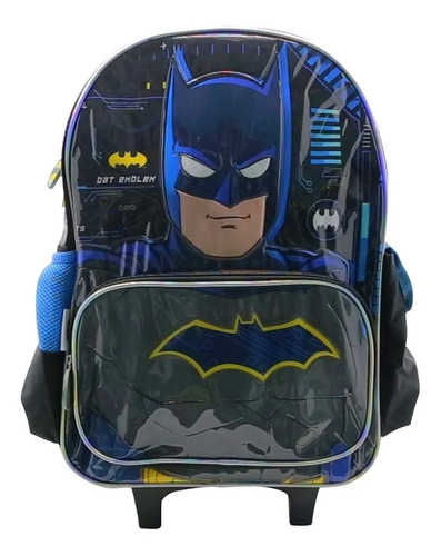 Mochila Infantil Con Carro Carrito 18 Pulgadas Batman 