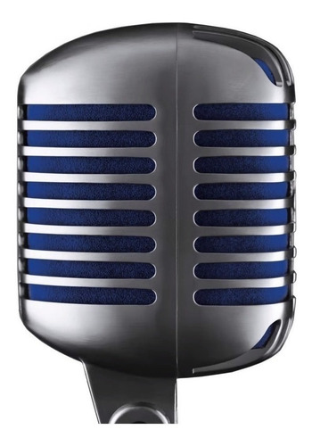Micrófono Shure Super 55 Dinámico Vocal Supercardioide Color Plateado