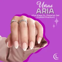 Comprar Uñas Postizas De Gel, Calidad Premium, 24\u002Fpcs, Incluye Pega.