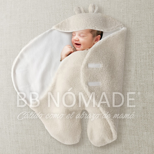 Imagen 4 de 5 de Enterito Porta Enfant Orejitas Corderito Polar Bebé 0 A 6 M+
