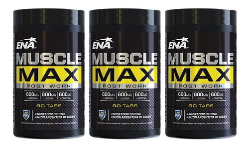 Crecimiento Muscular Muscle Max Ena 90 Tab X 3 Unidades