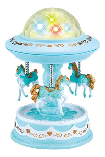 Night Light Carousel Style Music Box Projector