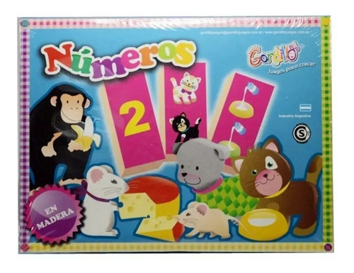 Juego Triple Los Numeros En Madera Gordillo Misjuguetes