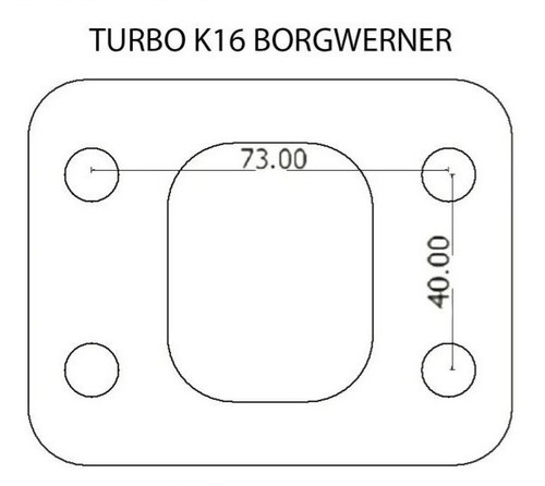 Junta Turbo K16 Borgwarner Entrada