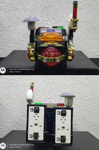 Star Roto Robot Vintage 1985 En Caja Tipo Saturno Funciona Star Roto Robot Negro Colores (Usado)