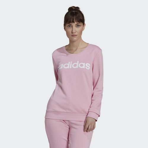 Polera Mujer adidas Hl2161 (s-l) W Lin Ft Swt Rosado